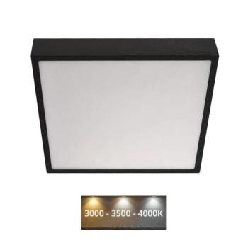  LED Mennyezeti lámpa LED/28,5W/230V 3000/3500/4000K 30x30 cm fekete  kép