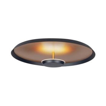 LED mennyezeti lámpa Oro, Ø 36 cm, fekete/arany, fém, fényerőszabályzóval kép