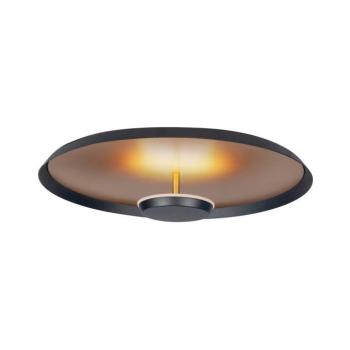 LED mennyezeti lámpa Oro, Ø 45 cm, fekete/arany, fém, fényerőszabályzóval kép