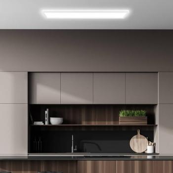 LED mennyezeti lámpa Tava A, 98x20 cm, műanyag, fehér kép