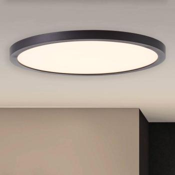 LED mennyezeti lámpa Tuco, fekete, Ø 25 cm kép