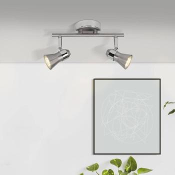 LED mennyezeti spotlámpa Sanny, vas/króm, szélesség 31,5 cm fém kép