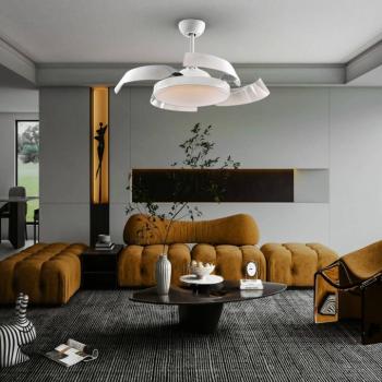LED mennyezeti ventilátor Enzo, dimm CCT fehér kép