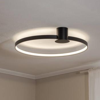LED mennyezeti világítás Rio 78, Ra95, 4000 K, fekete kép