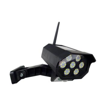  LED napelemes biztonsági kamera makett szenzorral LED/3,7V IP44 fekete + DO  kép