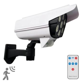  LED napelemes fali lámpa érzékelővel KAMERA LED/1W/3,7V IP44 + távirányító  kép
