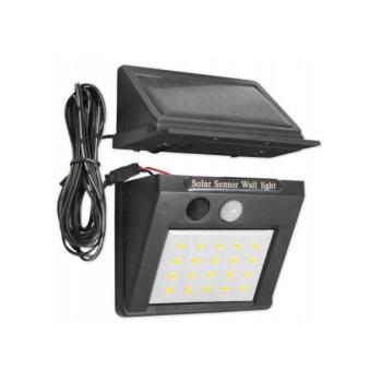  LED napelemes fali lámpa érzékelővel, külső panellel LED/0,55W/3,7V IP65  kép