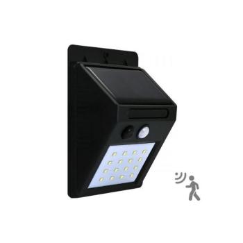  LED napelemes fali lámpa szenzorral LED/2,2W/3,7V 2200 mAh IP44  kép