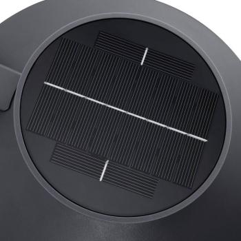 LED napelemes kültéri fali lámpa Justina, antracit, érzékelő, fém kép