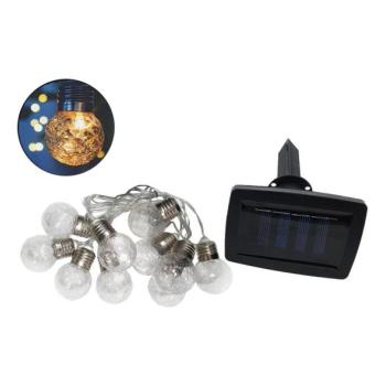  LED Napelemes kültéri lánc 10xLED/1,2V 300 mAh 2,2 m IP44  kép