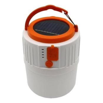  LED Napelemes lámpa power bank funkcióval LED/3W/3,7V 7000K IPX4 3200 mAh fehér  kép
