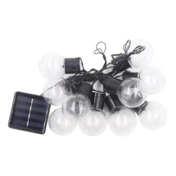  LED napelemes lánc 10xLED/0,12W/1,2V 1xAA IP44 6000K 300 mAh  kép