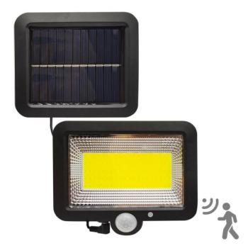  LED napelemes reflektor DUO LED/1W/3,7V 1200 mAh IP44 érzékelővel  kép