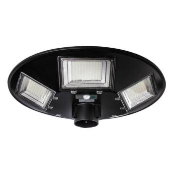  LED Napelemes utcai lámpa érzékelővel LED/22W/6V 6500K IP65 fekete + távirányító  kép