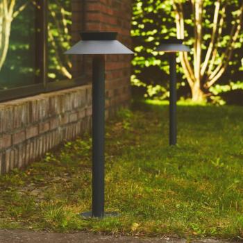 LED napelemes útvilágítás Justina, mozgásérzékelővel, antracit színű kép