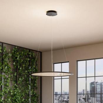LED panel, fekete, Ø 63 cm, fém, CCT dimmelhető 50 W kép