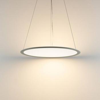 LED panel, szürke, Ø 63 cm, fém, CCT, dimmelhető, 50 W kép