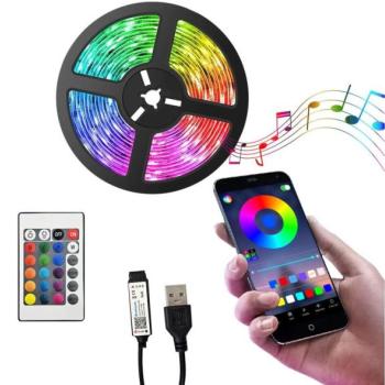  LED RGB Dimmelhető szalag LED/6W/5V USB 2 m + távirányítás  kép