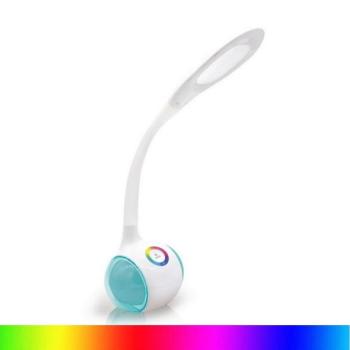  LED RGB Dimmelhető újratölthető asztali lámpa LED/5W/5V 2400 mAh  kép