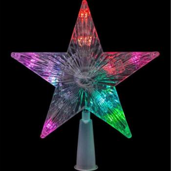  LED RGB Karácsonyi csillag fához 10xLED/2xAA 15cm  kép