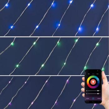  LED RGB Karácsonyi dimmelhető lánc 100xLED/29 funkció 10,4m  kép