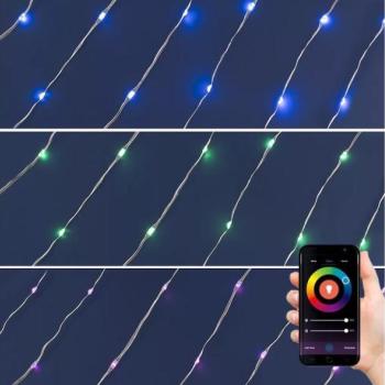  LED RGB Karácsonyi dimmelhető lánc 200xLED/29 funkció 20,4m  kép