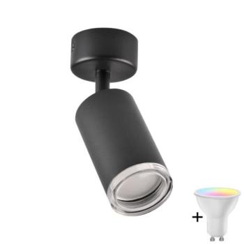  LED RGBW Dimmelhető fürdőszobai spotlámpa TURYN 1xGU10/6,5W/230V IP44 fekete  kép