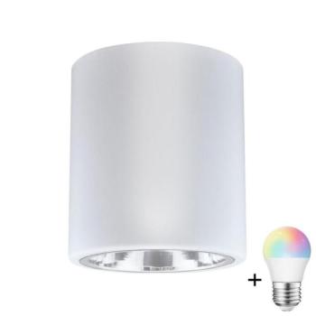  LED RGBW dimmelhető spotlámpa JUPITER 1xE27/6,5W/230V, átmérő 13 cm, fehér  kép