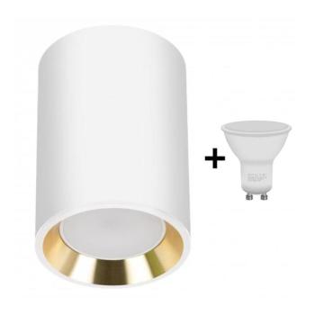  LED spotlámpa CHLOE 1xGU10/6W/230V kerek fehér/arany  kép