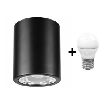  LED spotlámpa TACO 1xE27/15W/230V fekete  kép