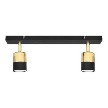  LED Spotlámpa TUBSSON 2xGU10/4,8W/230V fekete/arany  kép