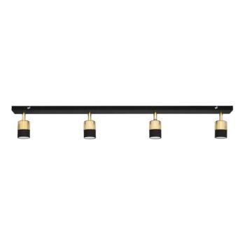  LED Spotlámpa TUBSSON 4xGU10/4,8W/230V fekete/arany  kép