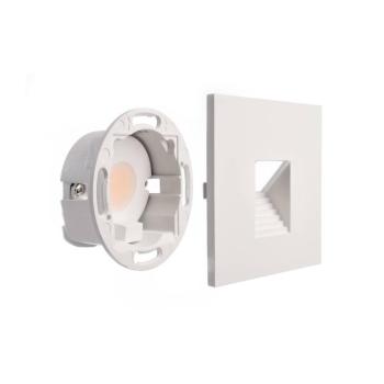 LED süllyesztett fali lámpa SET Alwaid, fehér 8 x 8 cm, 2,700 K szint kép