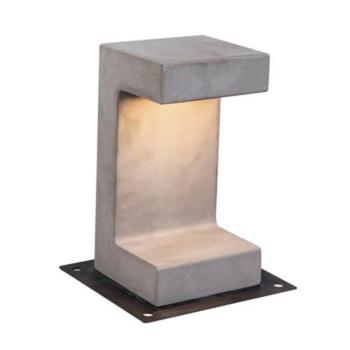 LED talapzati világítás E191, beton, 30 cm magas kép