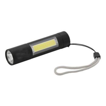  LED Újratölthető zseblámpa LED/400mAh fekete  kép