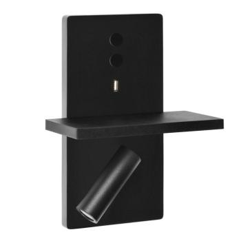 LEDS-C4 E-Lamp LED fali lámpa spot, fekete kép
