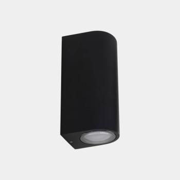 LEDS-C4 Eko Double kültéri fali lámpa, fekete, szélesség 7 cm, alumínium kép
