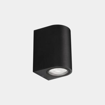 LEDS-C4 kültéri falilámpa Eko Single, fekete, szélesség 7 cm, alumínium kép