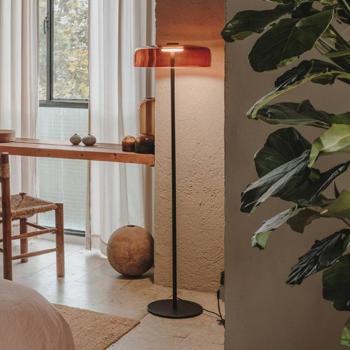 LEDS-C4 LED állólámpa Levels 1 rétegű, borostyán, üveg, CCT kép