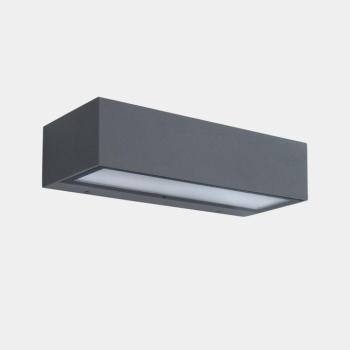 LEDS-C4 LED kültéri fali lámpa Nemesis, szürke, szélesség 19,5 cm kép
