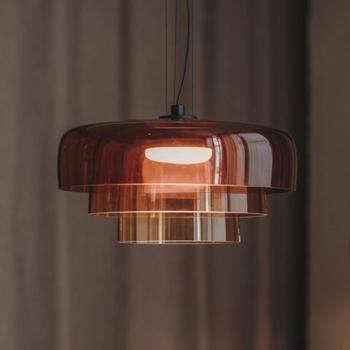 LEDS-C4 Levels LED-es függőlámpa, 3-utas, borostyán színű kép