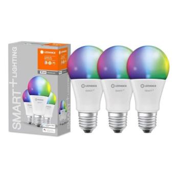 Ledvance KÉSZLET 3x LED RGBW Dimmelhető izzó SMART+ E27/9W/230V 2700K kép