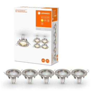 LEDVANCE LED beépített spot GU10 Recessed 5 nikkel kép