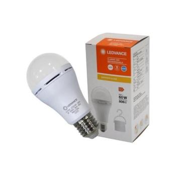 Ledvance LED Izzó RECHARGEABLE A60 E27/8W/230V 6500K  kép