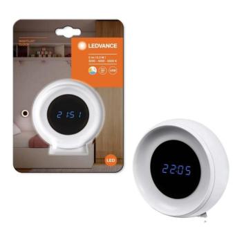 Ledvance Ledvance NIGHTLUX LED digitális ébresztőóra, 0,3W, 5V, 3000/4000/6500K  kép
