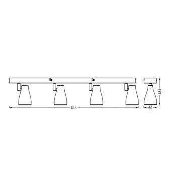LEDVANCE Pear LED-spot GU10 4 izzó fehér kép