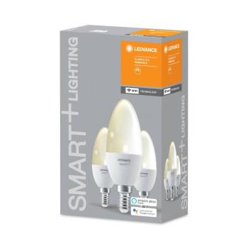 LEDVANCE SMART+ WiFi E14 5W gyertya 2 700K 3db kép