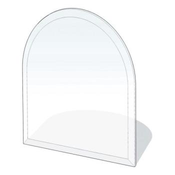 Lienbacher Üveg kandalló alá 1100x1000x8 mm félíves  kép
