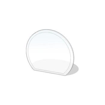 Lienbacher Üveg kandalló alá 1200x1050x8 mm félkör alakú  kép