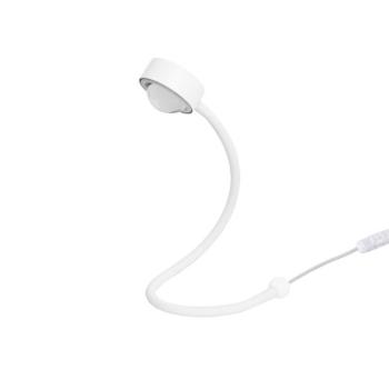 LIGHTME asztali lámpa Powerlens Snake, fehér, hajlékony karral kép